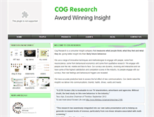 Tablet Screenshot of cogresearch.com